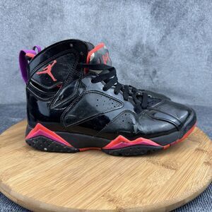 Air Jordan 7 Retro Shoes Womens Size 6.5 Black Red Basketball Bulls Sneakers